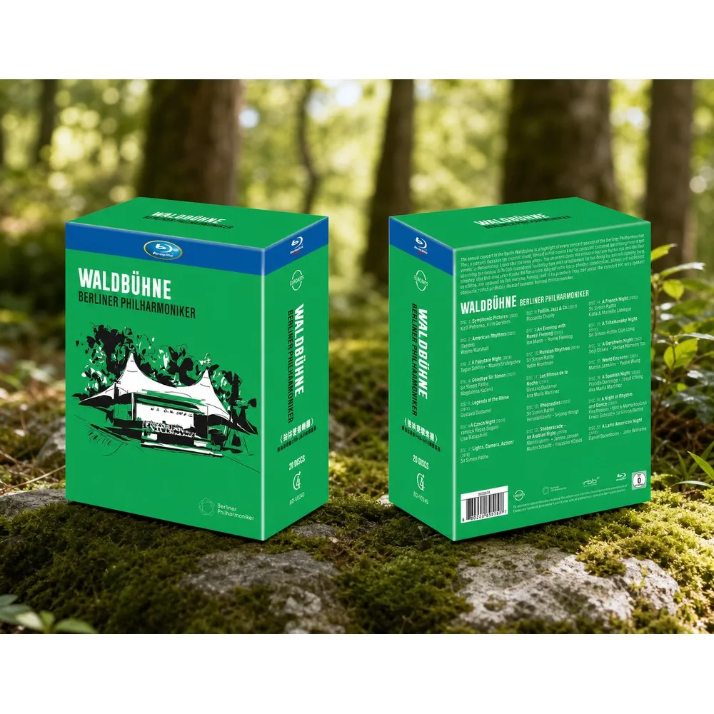 New Blu-ray Disc Set Berlin Philharmonic Forest Concerts 20-Disc Edition Original Soundtrack with Chinese Subtitles