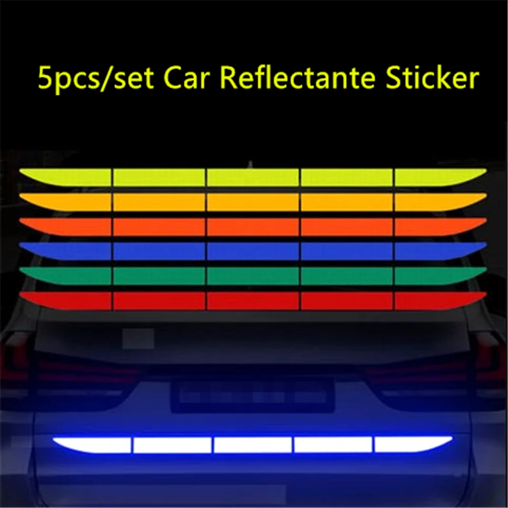 5pcs/set Car Reflectante Sticker for Porsche 918 Cayman Boxster 919 718 GT3