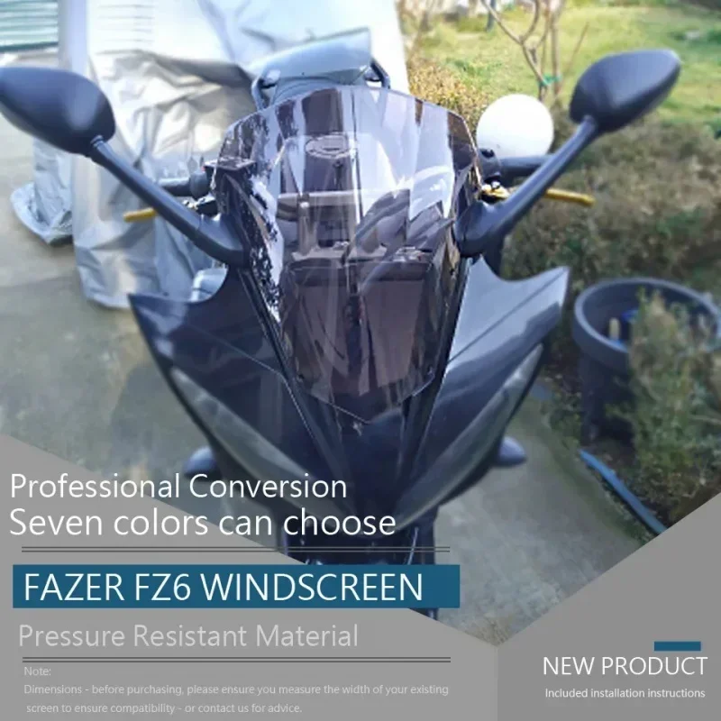 For Yamaha DO FZ6 Make S2 FZ6 2003 2004 2005 2006 2007 2008 Parabrisas De La Motorcycle Windshield