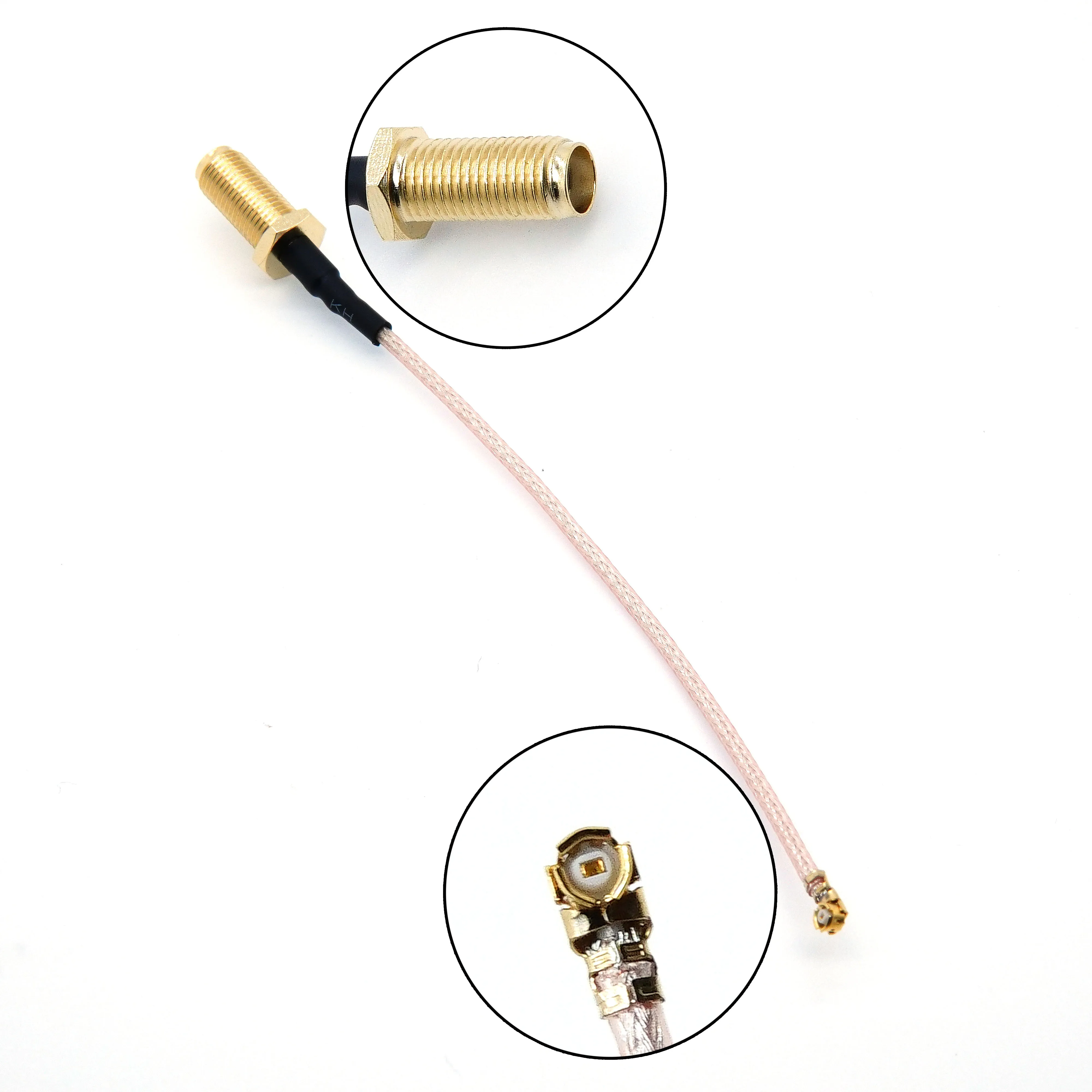 

RP SM-A Female to uFL/u.FL/IPX/IPEX1 Female Connector RF Coax Pigtail Antenna Extension Cable RG178 SM A IPEX Cable