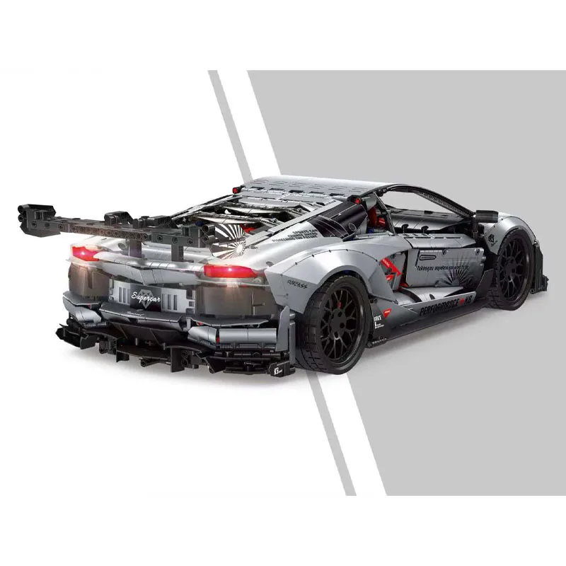 IN STOCK JD042 1:8 MOC Technical LB Wide-Body Sports Car Building Blocks Bricks Assembling Model Adult Toy Christmas Gift Set