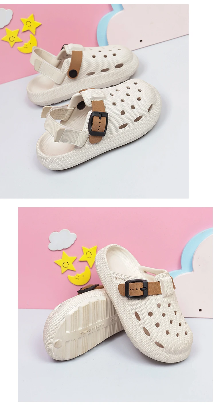 Neue Kinder-Clogs, Leichte Sommer-Sandalen mit Geschlossenem Zehenbereich für Jungen und Mädchen, Outdoor-Strandsandalen – Detail 11