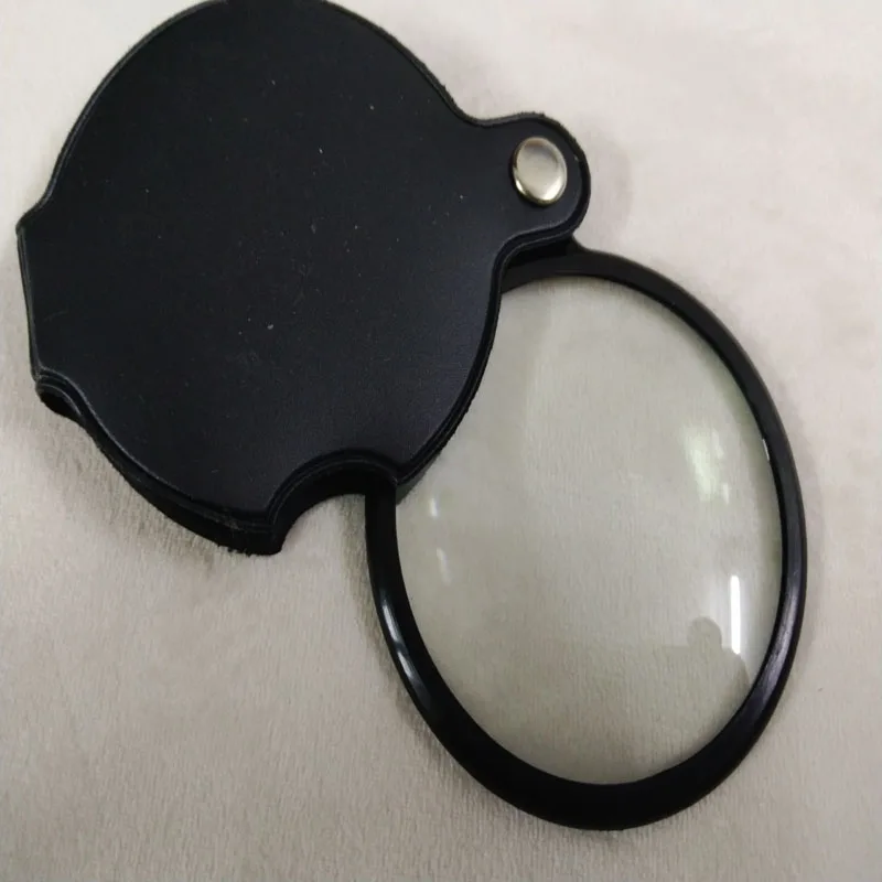 Quality 5X 6cm Megaloscpe PU Magnifying glasses Monocle Magnifier DIY Portable Magnifying Tools Gifts