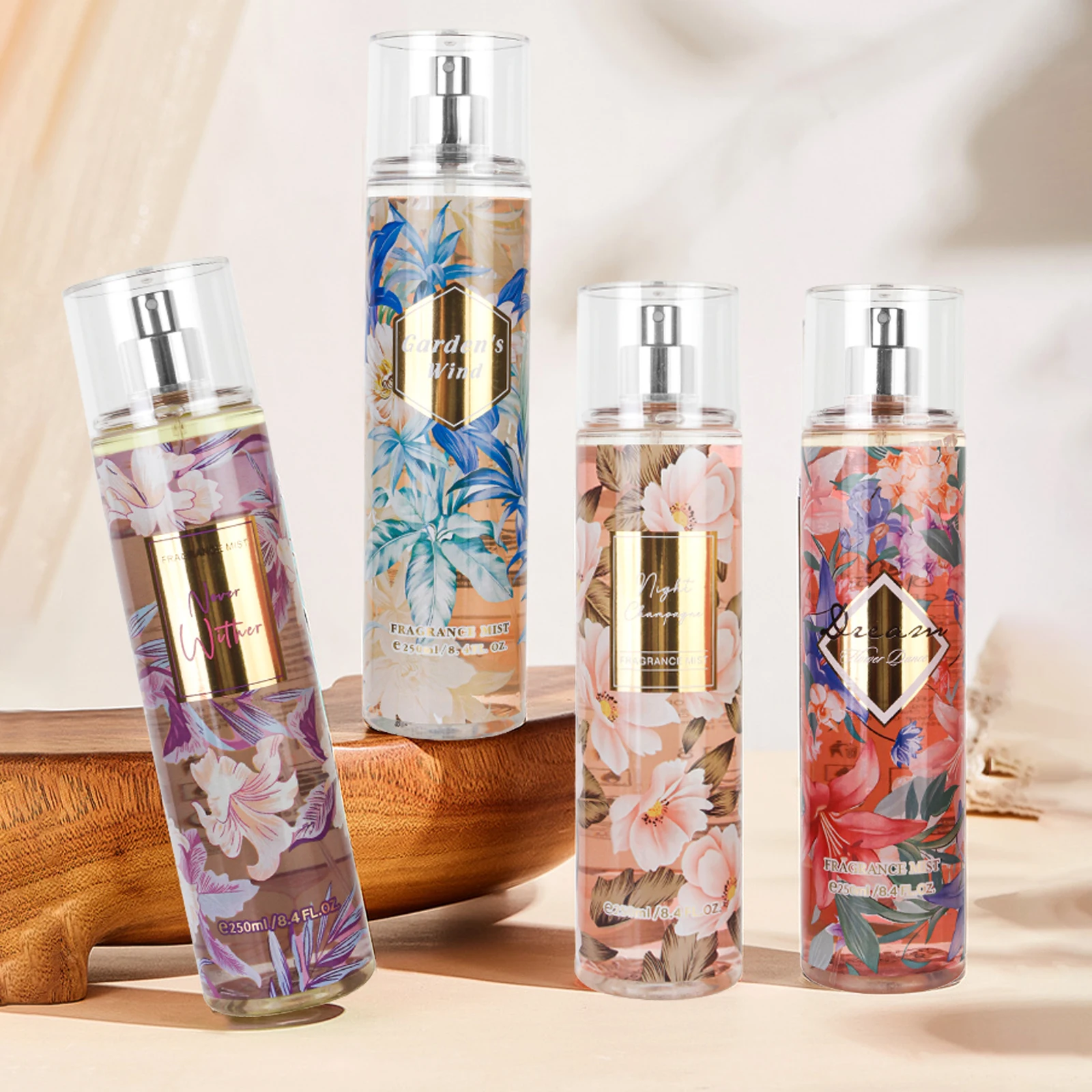 

O'CHEAL 250ml Floral Woody Perfume Long Lasting Body Spray Fragrance Deodorant Perfume Atomizer Romance Attract Women Wild Boys