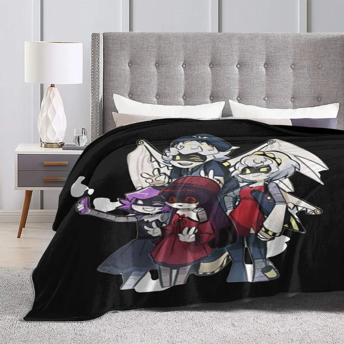 Murder Drones TV Series Blanket Fleece Textile Decor Uzi Doorman Relax Lightweight Throw Blankets for Bedding Outdoor Bedspreads