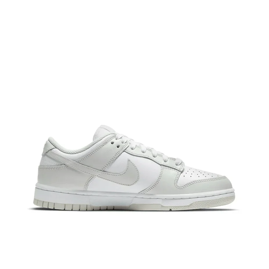 Nike Dunk Retro Low Top Sapatos Leves Clássicos Tênis Nike Cinza e Branco