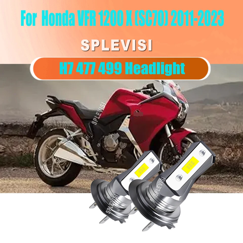 

H7 HID White Headlights Illuminate the Road Like Never Before For Honda VFR 1200 X (SC70) 2011 2012 2013 2014 2015 2016-2023