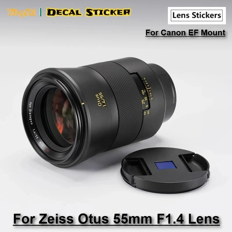 Para Zeiss 55 F1.4 (para Canon EF Mount) piel de lente para ZEISS Otus 55mm F1.4 pegatina de lente Otus55F1.4 cubierta envolvente de lente