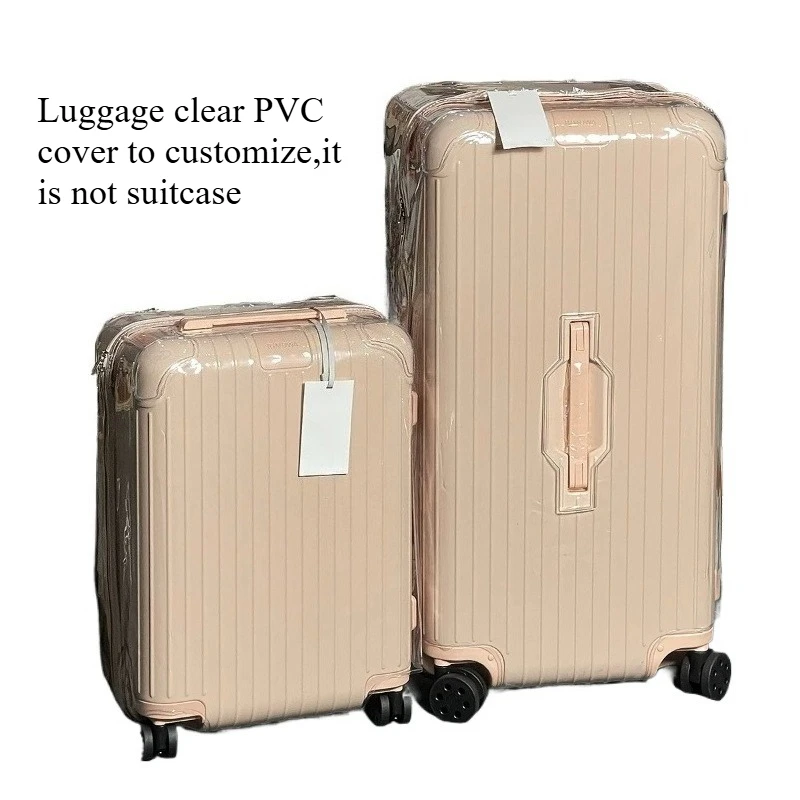 Thickness 0.6mm PVC Clear Suitcase Cover Customized Fit for RIM Luggage Protector Dustproof Covers Suitcases Scratch-resistant