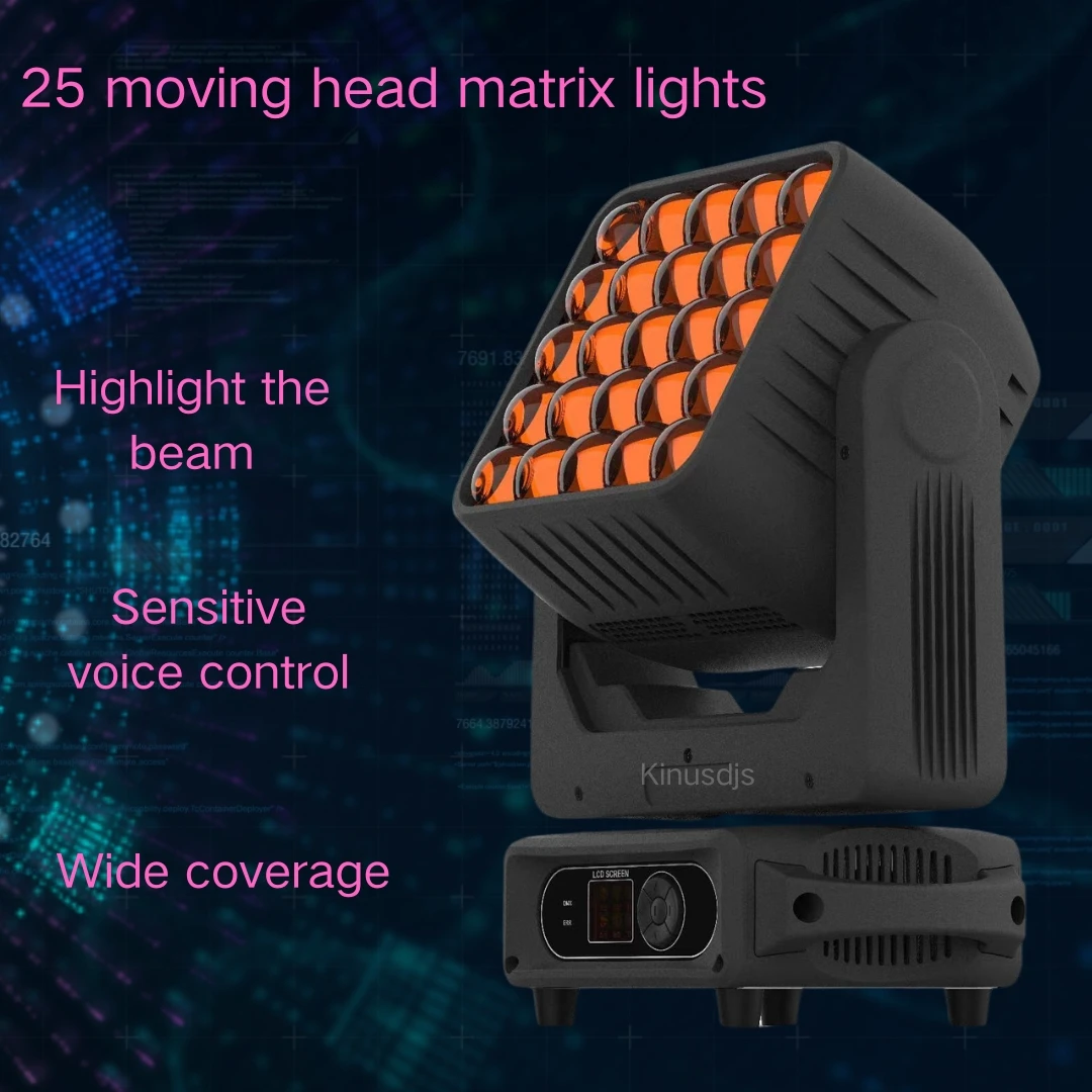 

25x15w RGBW 4 in 1 LED Matrix Light DMX512 Stage Lighting Effects Lighting Disco DJ Bar Wedding Dance Floor Decoration
