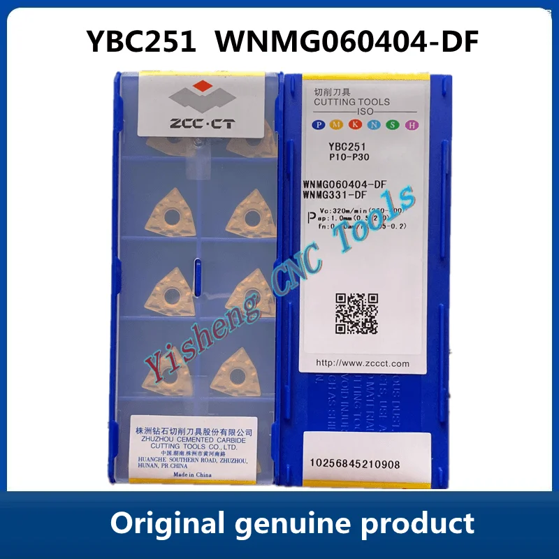 ZCC CT WNMG060404-DF WNMG060408-DF YBC251 YBM251 YBD052 Оригинальное внешнее круглое лезвие с ЧПУ в форме персика