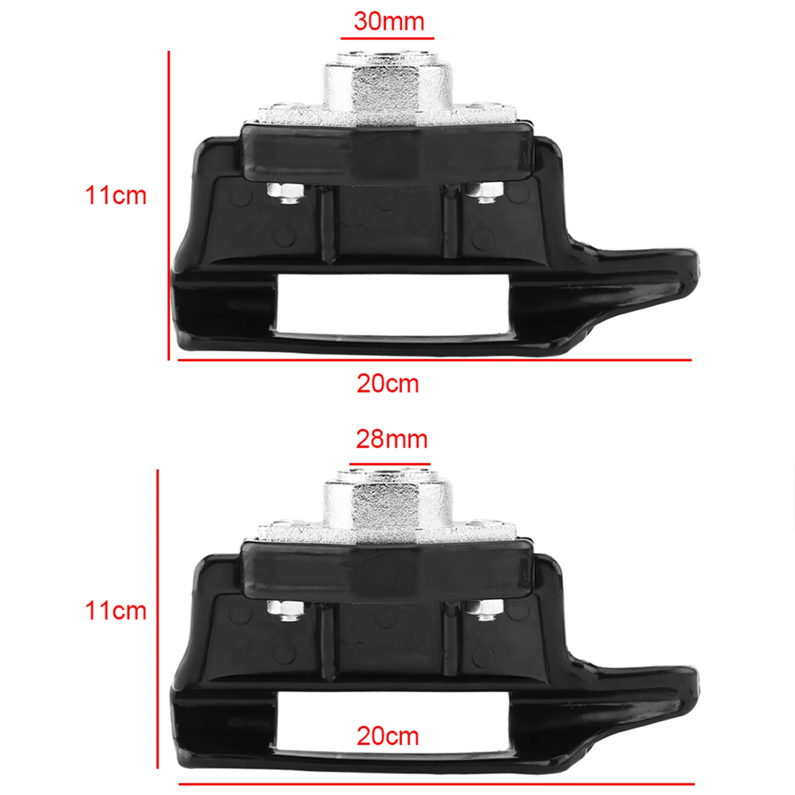 Schwarze Reifenmontiermaschine aus Kunststoff und Eisen, Entmontage-Enten-Set, Durchmesser 28 mm, 30 mm, Entmontage-Enten-Reifenwechslerhalterung