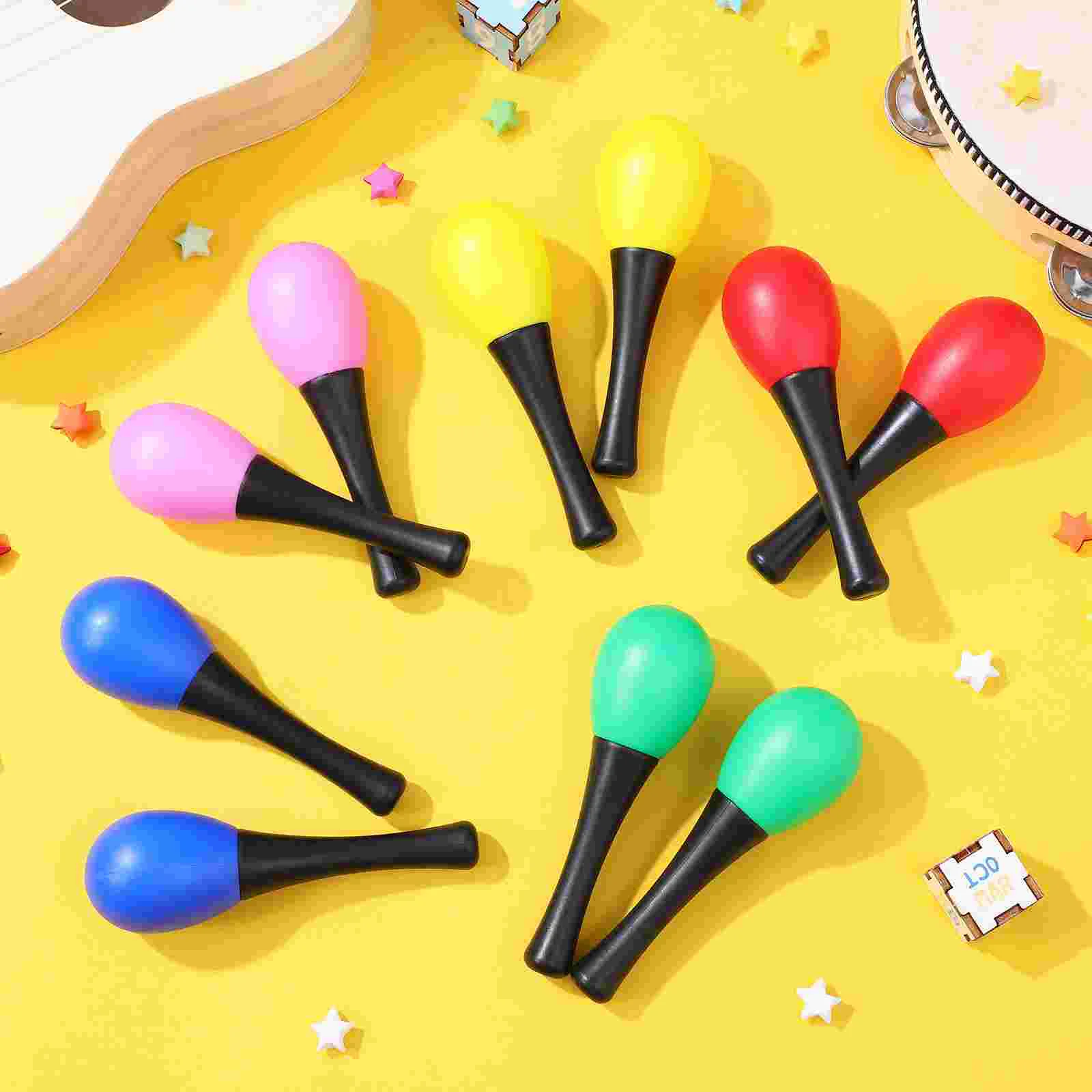 Small Maraca Sand Hammer Playthingss Mexican Party Favors Sand Hammer Playthings Musical Instruments Percussion Mini