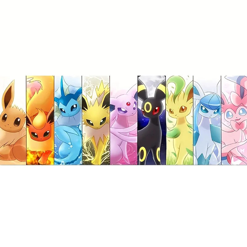 Pokémon 5D DIY Diamond Painting Eevee Family Full Round  Diamond Mosaic Embroidery Picture Home Wall Art Decoratio Handmade Gift