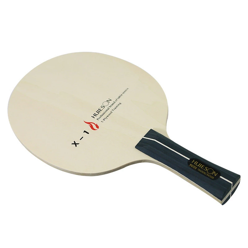 Huieson Table Tennis Blade X1, 5 Ply Pure Wood Ping Pong Paddle for DIY Training Racket Accessories