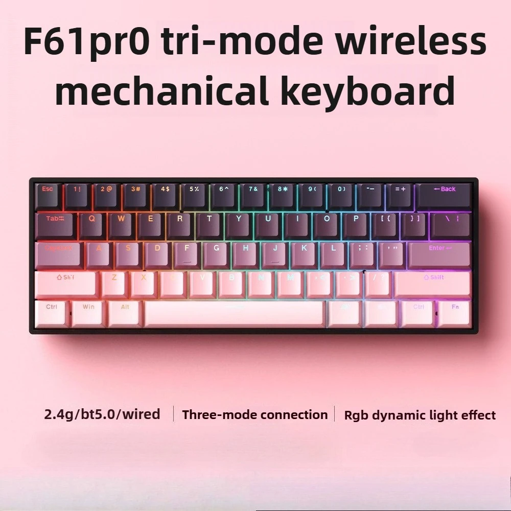 لوحة المفاتيح بلوتوث اللاسلكية لوحات المفاتيح الميكانيكية rgb Gamer teclado para tablet mecanico 60% ipad الخلفية لوحة مفاتيح USB صغيرة #1