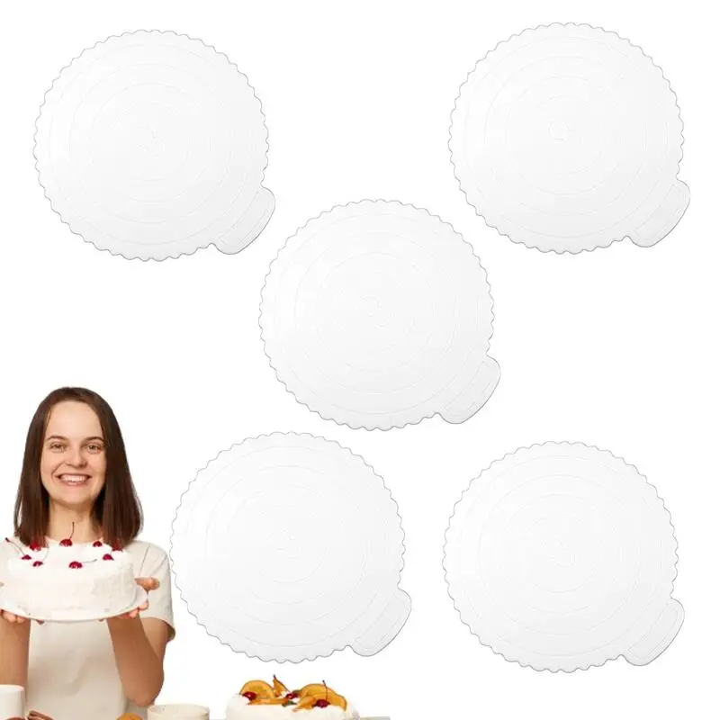 

10 Cake Board 5 Pieces Tiered Cake Separators Dessert & Candy Sculpting Tools For Decorations Supports Family Friends Home