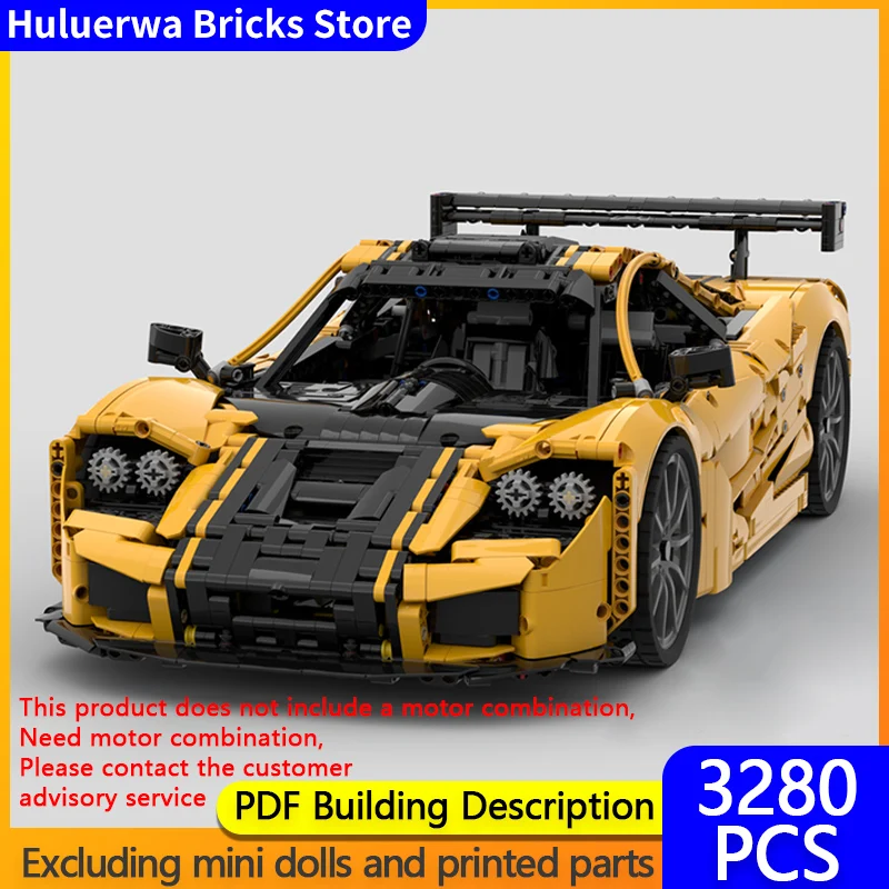 

Speed Racing Car Model MOC Building Bricks F1 GTR Modification Hypercar Modular Technology Gifts Holiday Assemble Children Toys