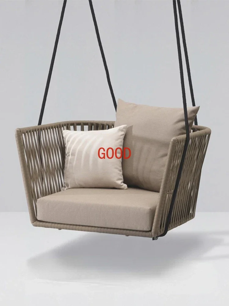 ~Swing Outdoor Courtyard Glider Seats Outdoor Nordic Balcony Rocking Chair Rattan Chair