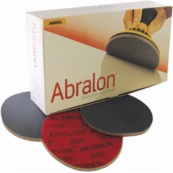 Mirka Abralon 6Inch Sanding Paper Foam Backed Hook & Loop Polishing & Buffing Discs Sponge Sandpaper, Box of 20 Discs