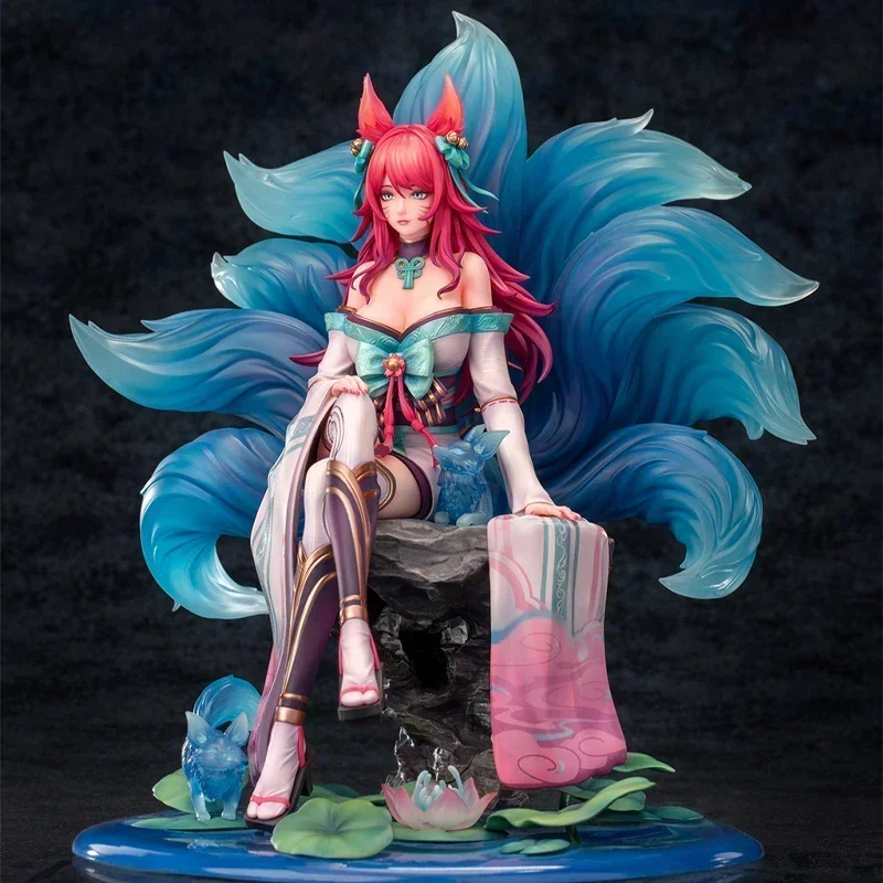 Em estoque myethos espírito flor ahri original anime figura colecionável modelo bonecas estatueta ornamento presentes brinquedo