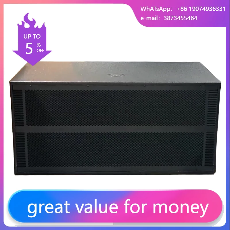 

New Dual 18 Inch Subwoofer Box Design Speaker 1200 Watt Dj Party Stage Double 18 Inch Passive Big Bass Professional Speakers