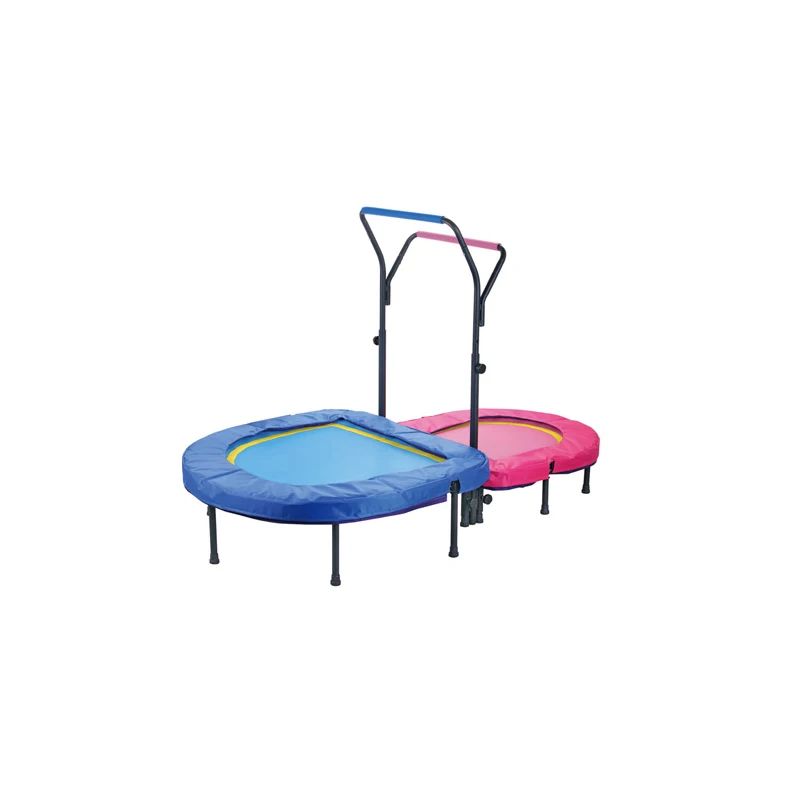 Grand trampoline élastique de gymnastique domestique pour enfants avec filet de sécurité et enceinte