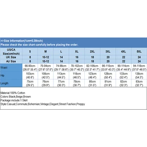 Váy Zanzea-Cotton dành cho phụ nữ, eo đàn hồi, váy midi với túi phụ, giản dị, Hàn Quốc, màu rắn, cho ngày lễ, mùa hè, 2021 8 Bán hàng chính Gode Váy với túi - №3