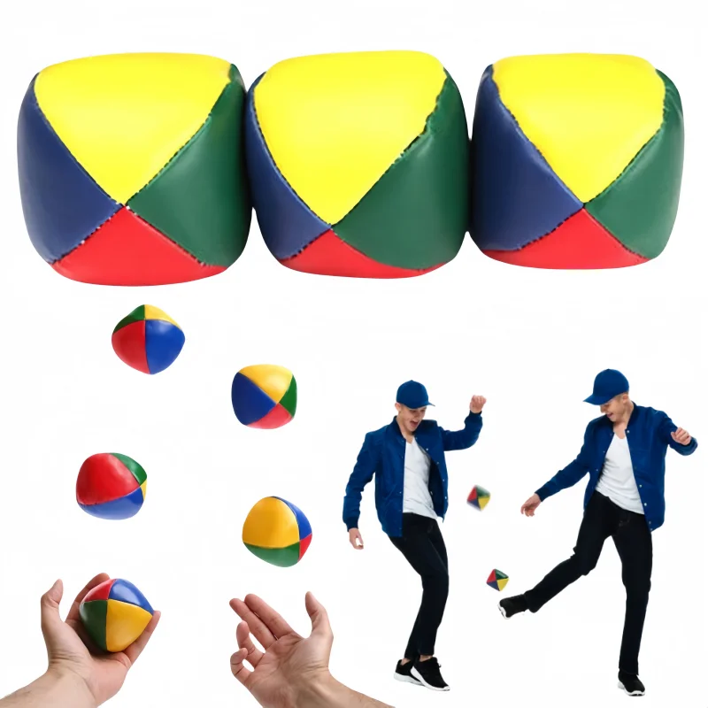 초보자용 6개입 저글링 공 세트 - 부드럽고 내구성 있는 저글링 공 키트, 저글링 배우기 - 어린이용 서커스 야외 장난감
