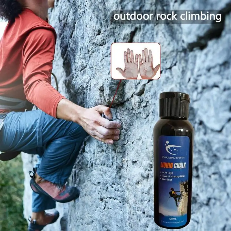 100ML Hand Grip Chalk Antiperspirant Quick Drying Multifunctional Sports Chalk Magnesium Long Lasting Gym Chalk Liquid Powder