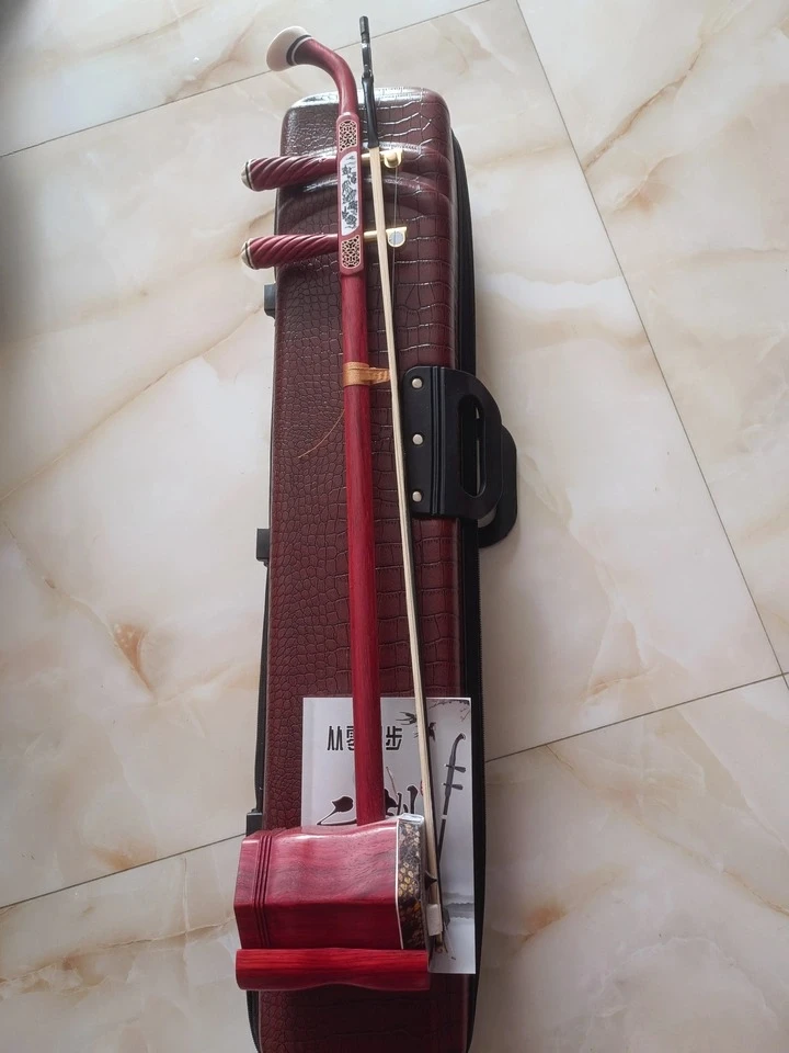 Erhu in Palissandro Soul: Strumento Musicale per Adulti e Bambini, Ideale per Principianti, Autentico Huqin con Asta in Rame - Vendita Diretta dalla F