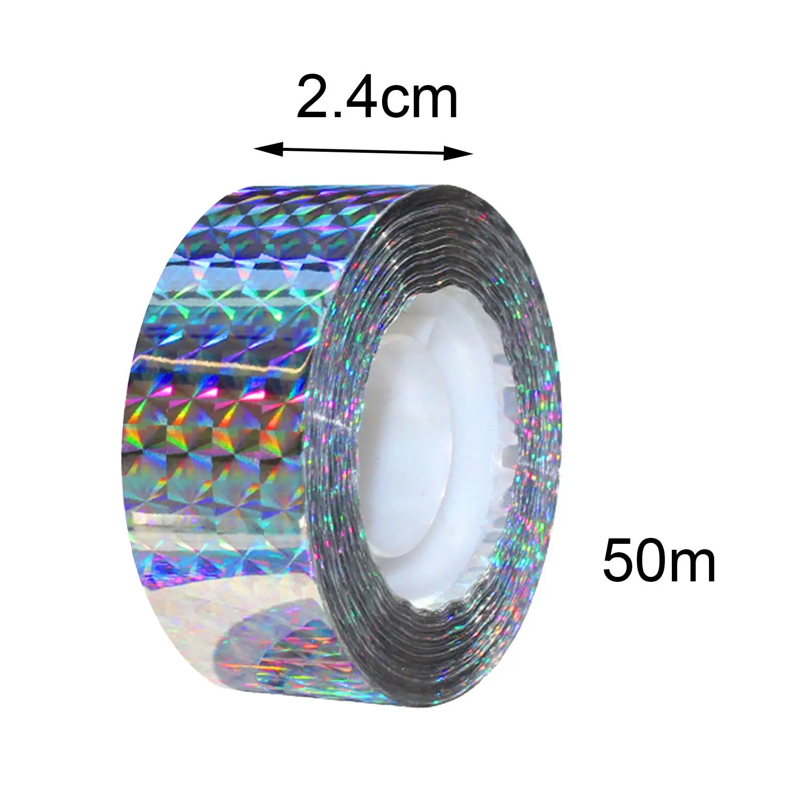 Double Sided Reflective Tape Ribbon High Visibility Flashing Strip for Pool Window Balcony Safety Outdoor Decoration