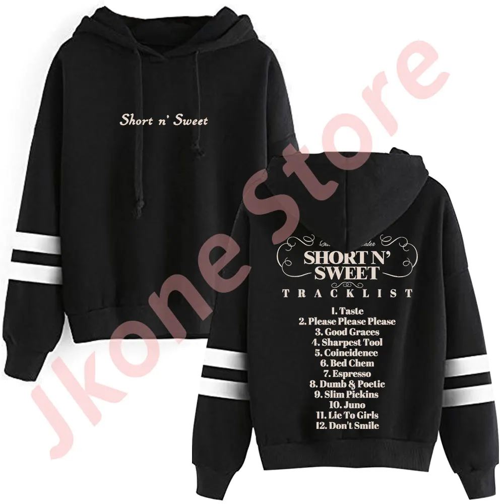 Sabrina Carpenter Tracklist Pullovers Short n' Sweet Tour Merch Women Men Fashion Casual Sweatshirts