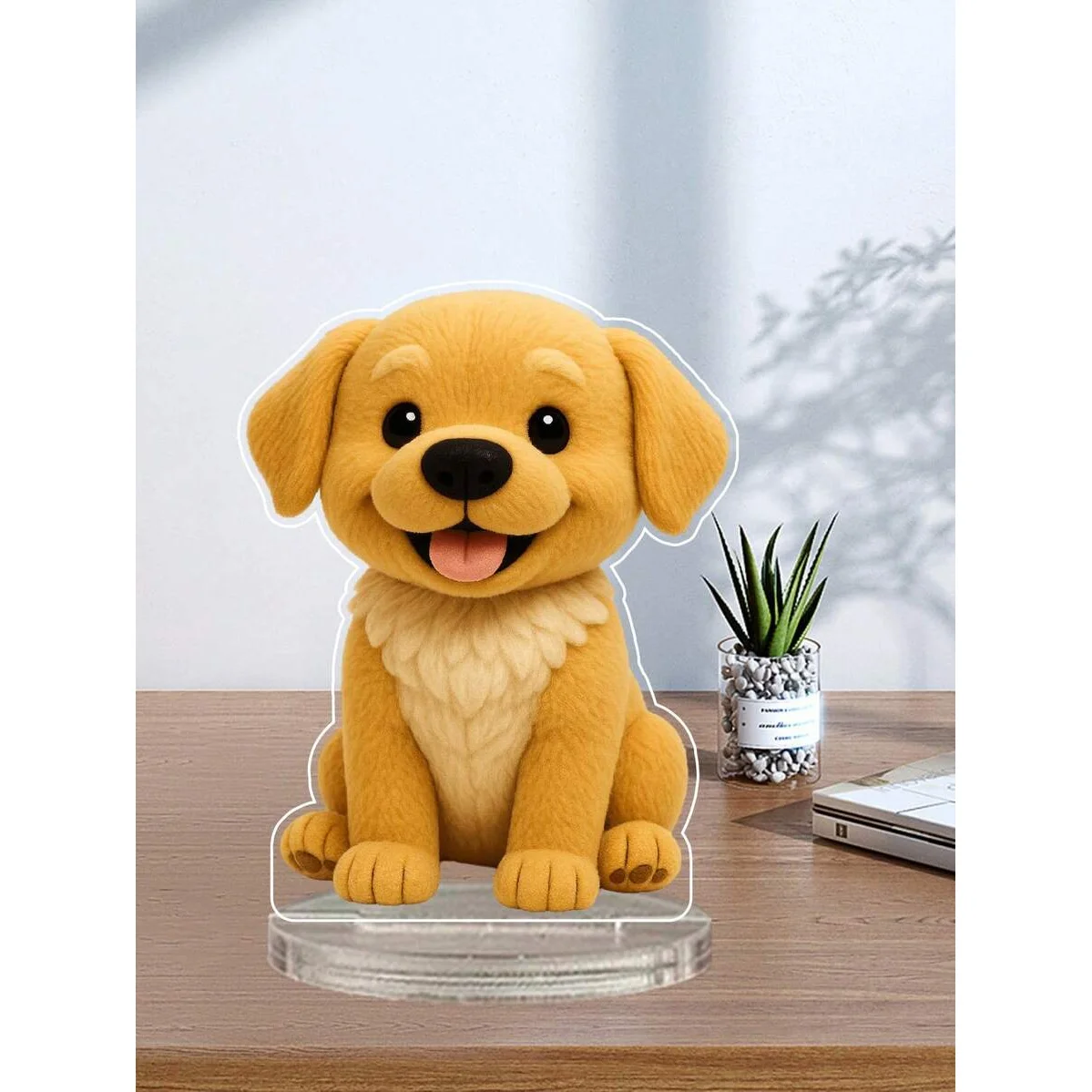 Custom Photo 2D Doll Portrait Stand - Personalized Plastic Stand, Printable with Your Photo, Wedding/Anniversary Keepsake, And D