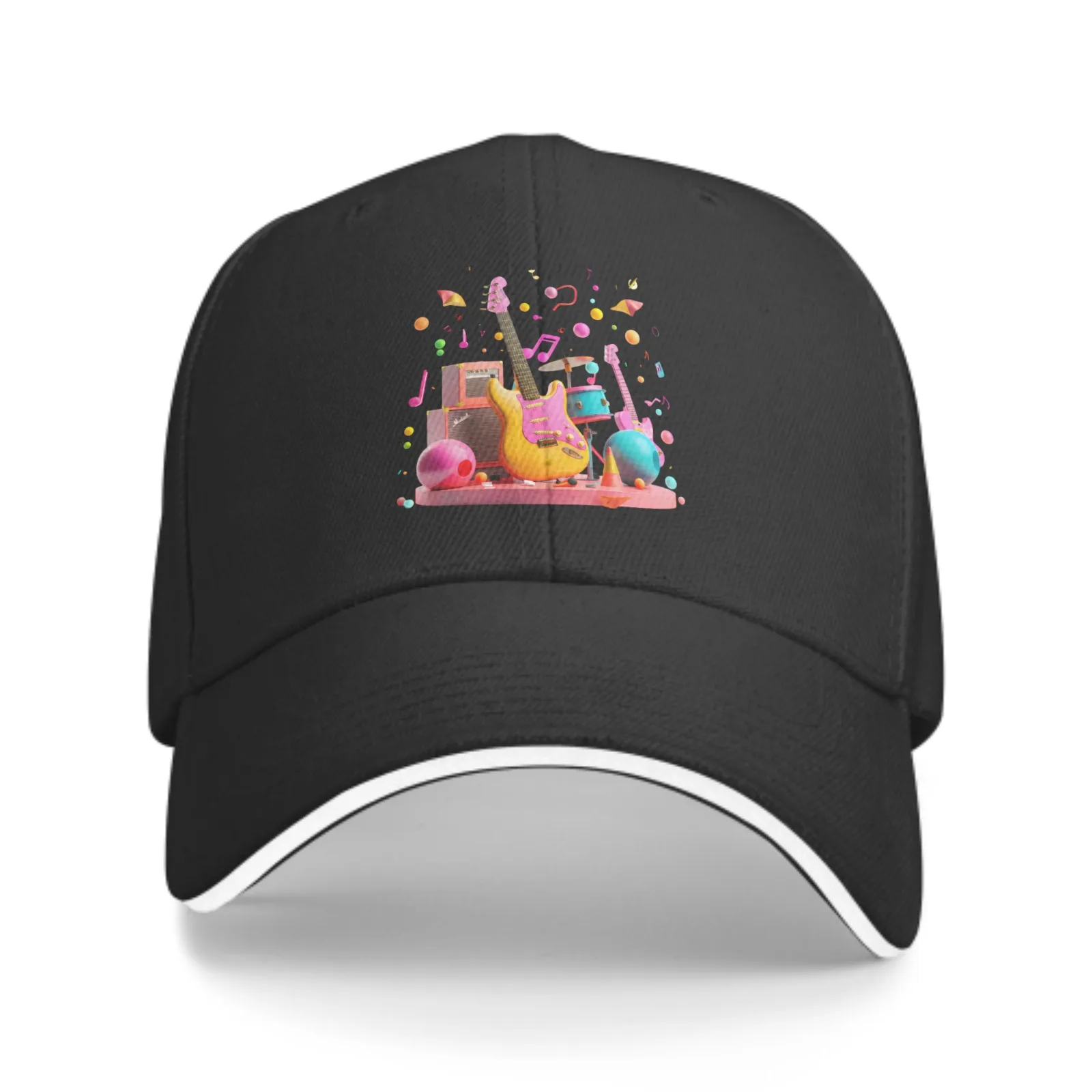 Cartoon Musical Instruments Baseball Cap Sandwich Duck Tongue Hat Spring Summer for Men Women Fashion Daily Sports Travel