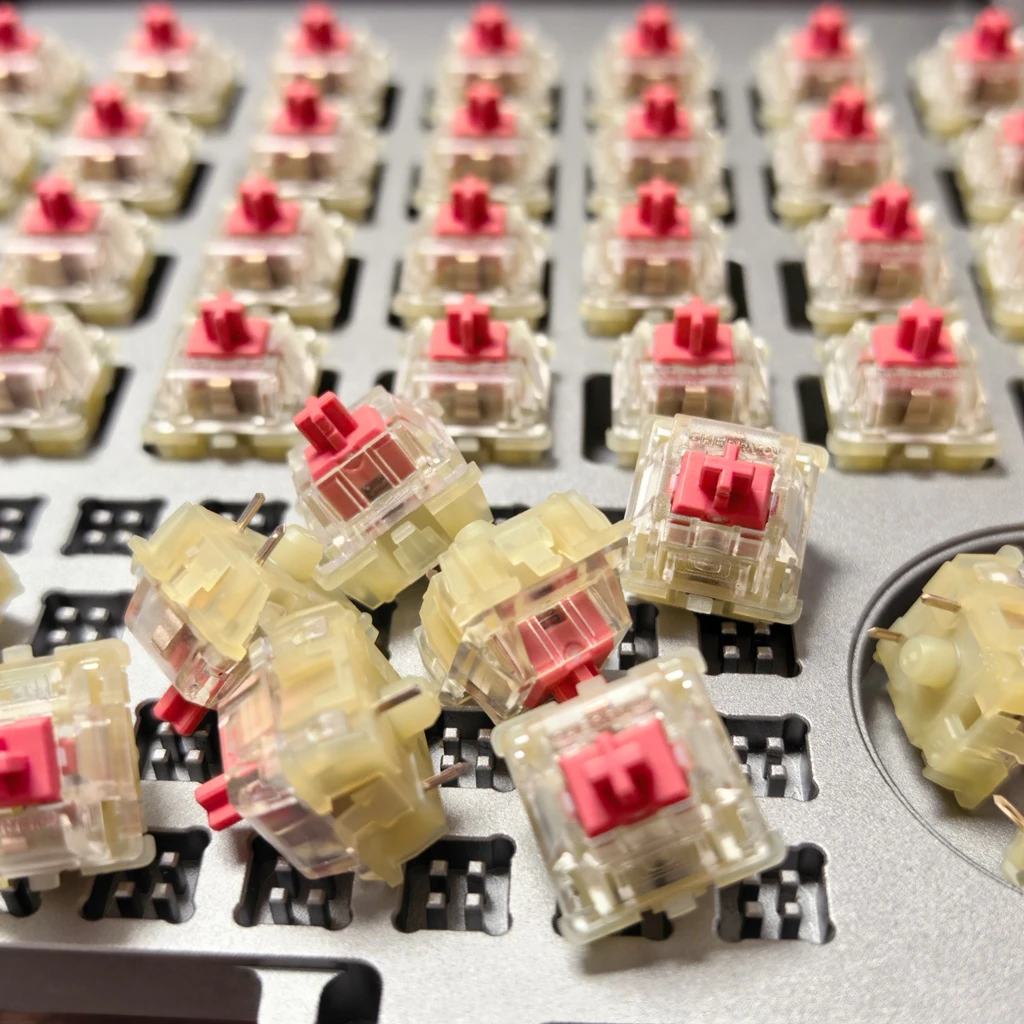 Novos interruptores mecânicos originais Cherry Silent Pink Red Switch Blue Red Brown Sliver Linear Tactil MX RGB CHERRY para teclado.