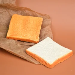 PU Simulated Cooking Toast Slice Bread Model ASMR Sound Props Faux Lettuce Bacon Sandwich Decoration Egg Party Play Diy Kitchen