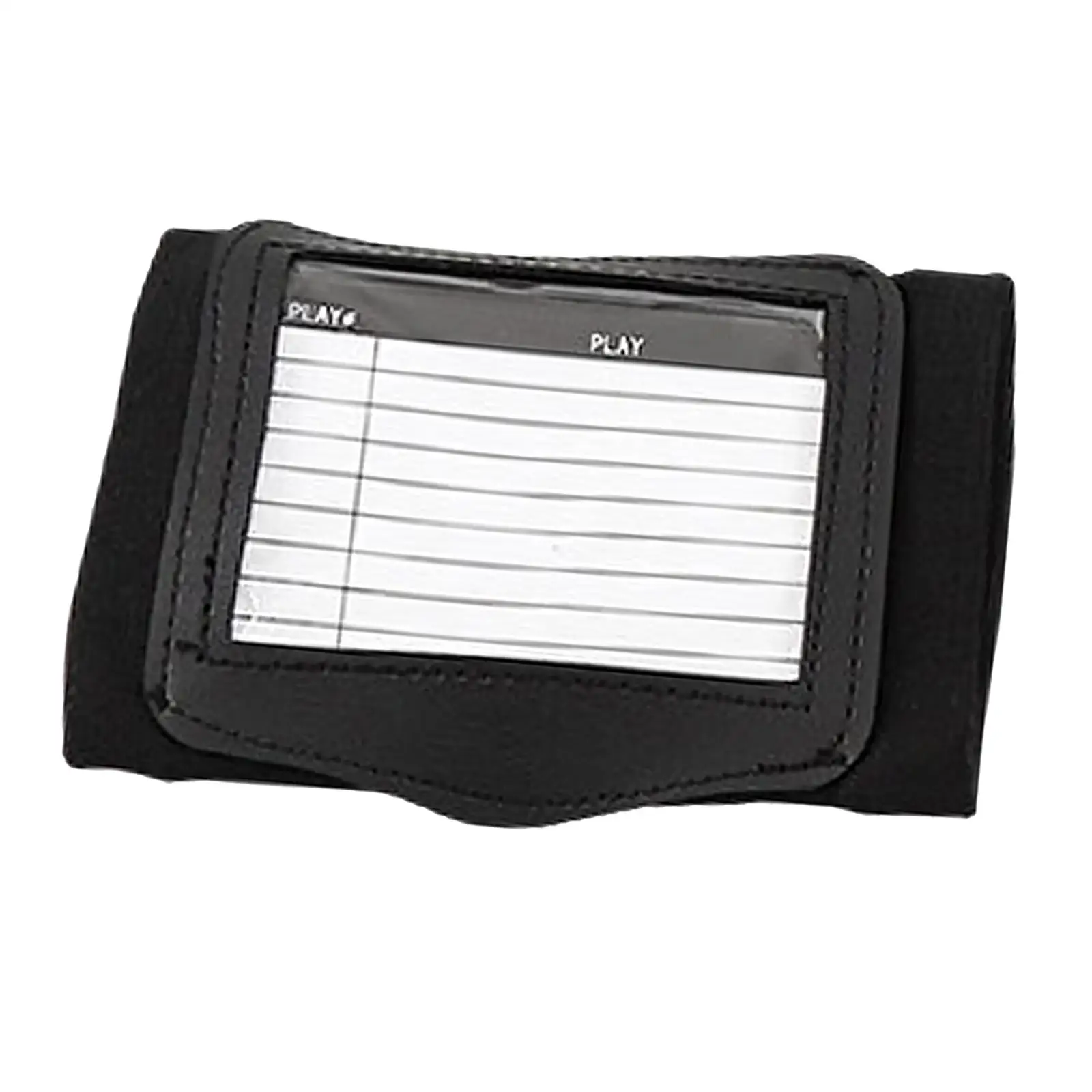 Flexible Cloth Wristband Playbook with Transparent Pocket Sport Coach Armband for Quick Game Plan