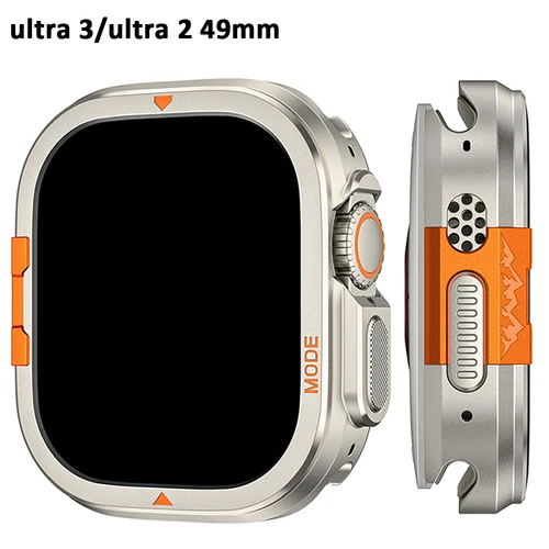 Funda de Metal de lujo para Apple Watch Ultra 3 2 49mm Series 11 10 46mm marco de parachoques de aleación de aluminio para iwatch ULTRA cubierta protectora