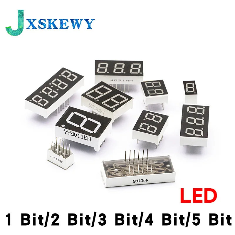 5pcs LED-Anzeige Ziffer Rohr 7 Segment 0,28 Zoll rot 1 Bit 2 Bit 3 Bit 4 Bit gemeinsame Kathode Anode LED 7 Segment