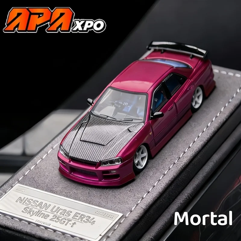 1-64-2025-foshan-esposizione-edizione-limitata-nissan-er34-scatola-cieca-scambio-auto-in-lega-pressofusa-modello-di-auto-di-simulazione-in-miniatura