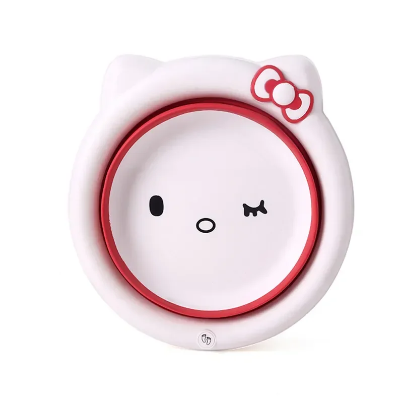 Maravilha que economiza espaço! Bacia de banho dobrável suspensa para bebês – multiuso para bum, pés e brincar de recém-nascidos (design de desenho animado)