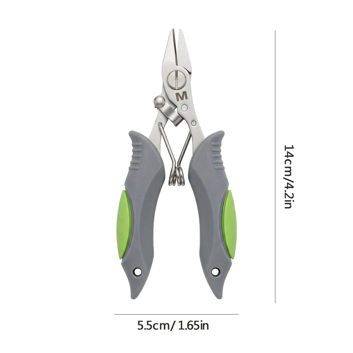 Mustad 5-Zoll Angelschere, Hochleistungs-Geflechtenschneider aus Edelstahl mit Spiegelpolitur, Soft-Grip-Griffen & Sicherheitsverriegelung für Schnüre – Detail 3