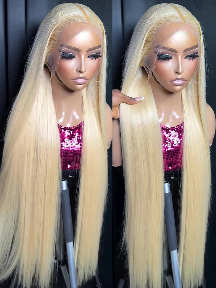 HD Transparent 613 Blonde Straight 250 Density 13x6 13x4 Lace Front Human Hair Wig For Women Brazilian Lace Front Wig Human Hair