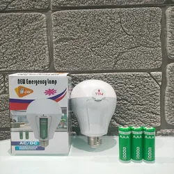 18650 batteria senza lampadina di emergenza stroboscopica lampadina a LED per uso domestico luce da campeggio per interni ed esterni batteria di grande capacità con gancio