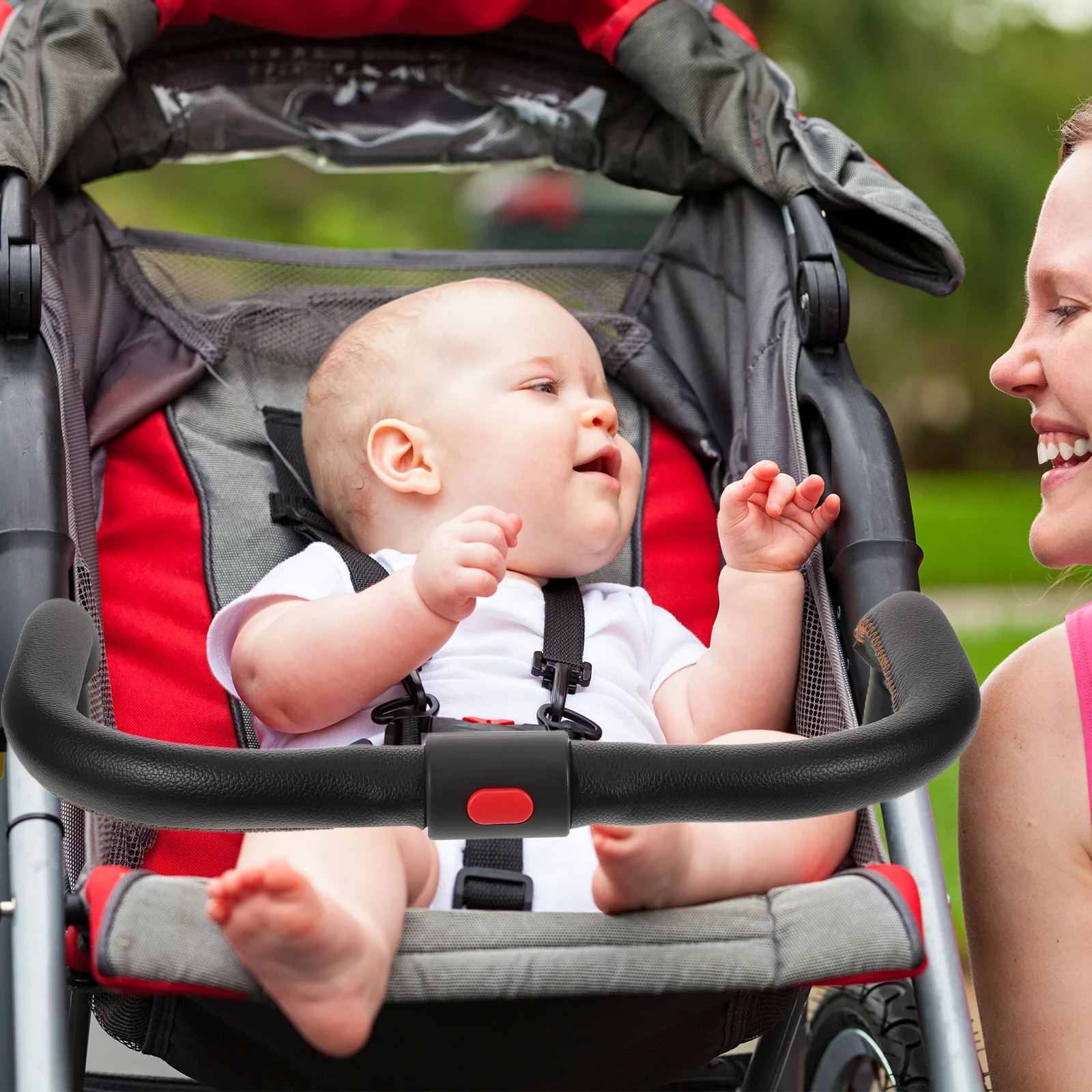 Barre d'accoudoir de poussette pour bébé, garde-corps confortable, fixation universelle de pare-chocs de remplacement pour poussette d'enfant en bas âge