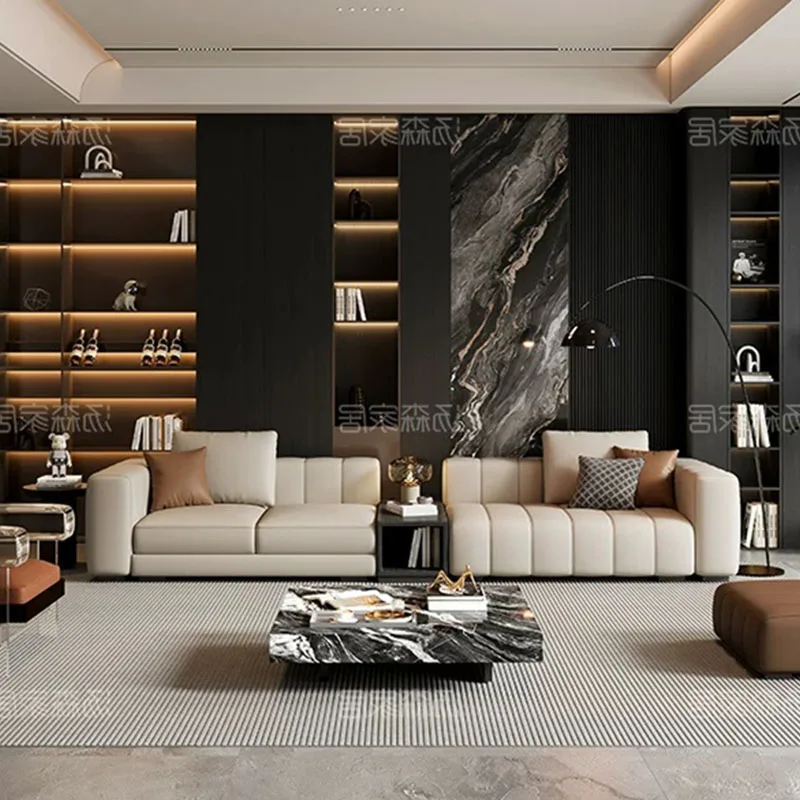 Luxury Modern Living Room Sofas Puffs Futon Sectional Armchair Nordic Living Room Sofas Replica Designer Divano Home Furniture - view 4