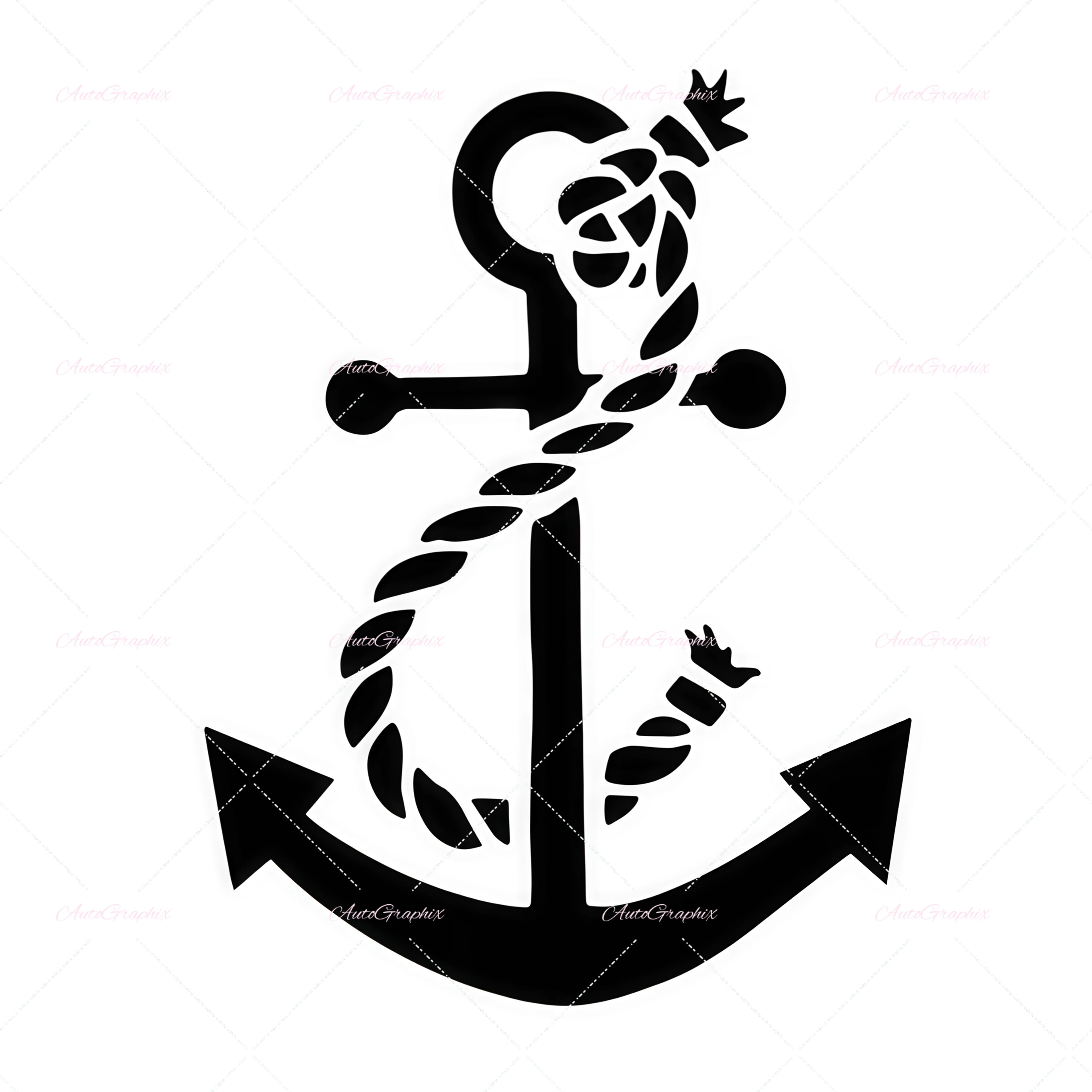 Rope and Ancho R Boat Vinyl Creative Funny Decal Sticker High-quality waterproof PVC car decorative stickers