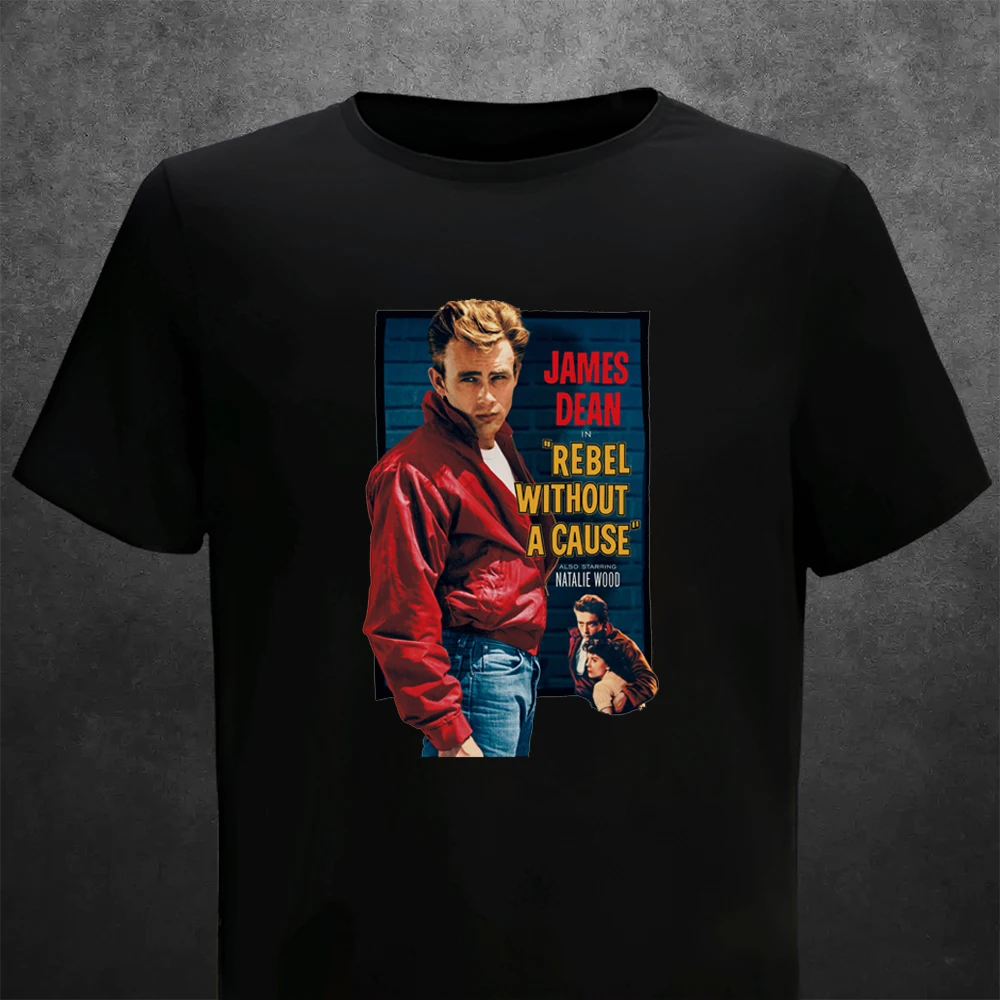 T Shirt Man Vintage 90s James Dean Movie Summer Casual Printing Short Comfortable O-neck