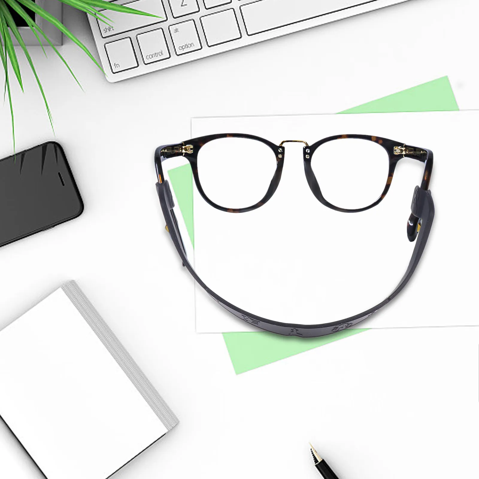 

6Pcs Silicone Elastic Non-Slip Glasses Hanging Ropes Black for Outdoor Sports Running Basketball Football Fitness Glasses Holder